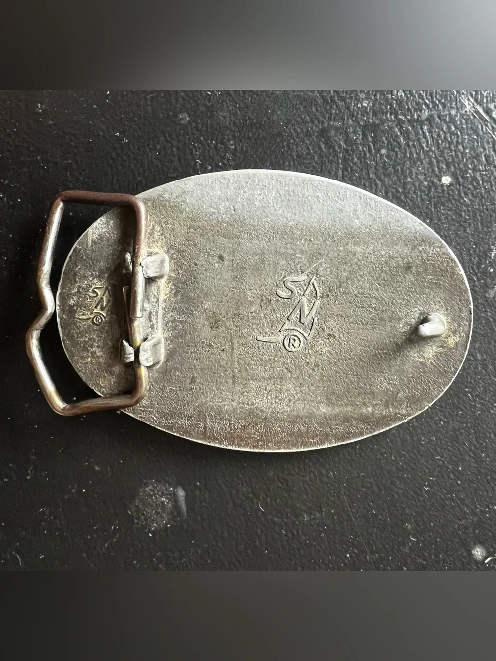1970's Rare Vintage Schlitz Metal Belt Buckle